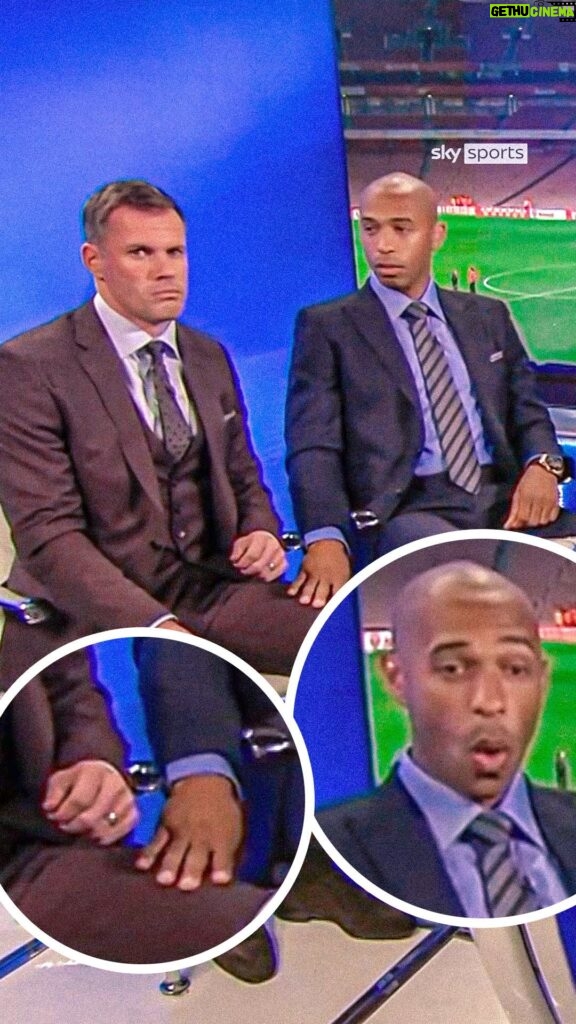 Jamie Carragher Instagram - Hearing Thierry Henry is on MNF tonight like... 😅🍿