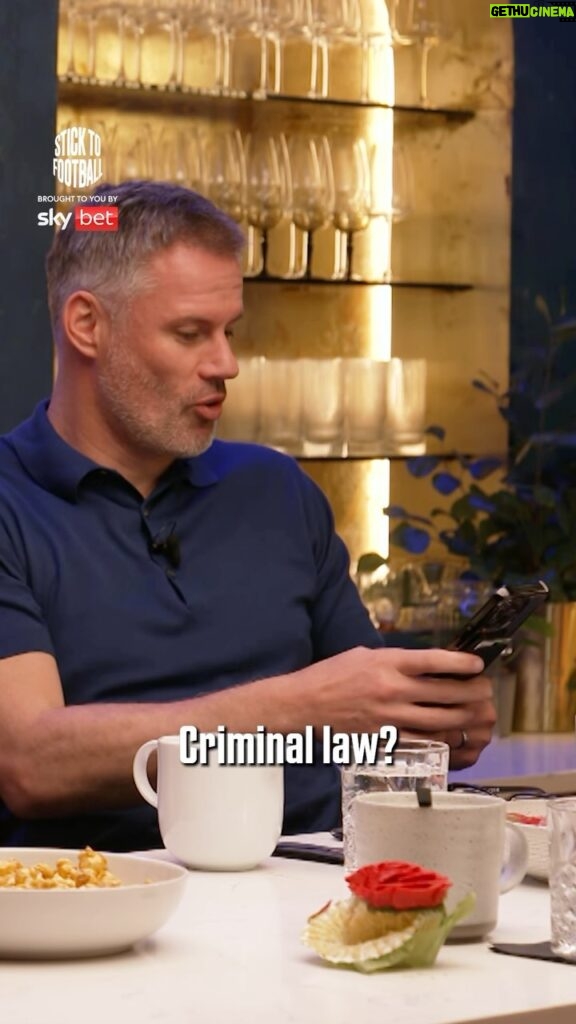 Jamie Carragher Instagram - “I was telling the barrister, you need to ask this question!” 🤣 Rooney reveals his interest in studying criminal law! 🎓 Watch via the link in bio 🔗