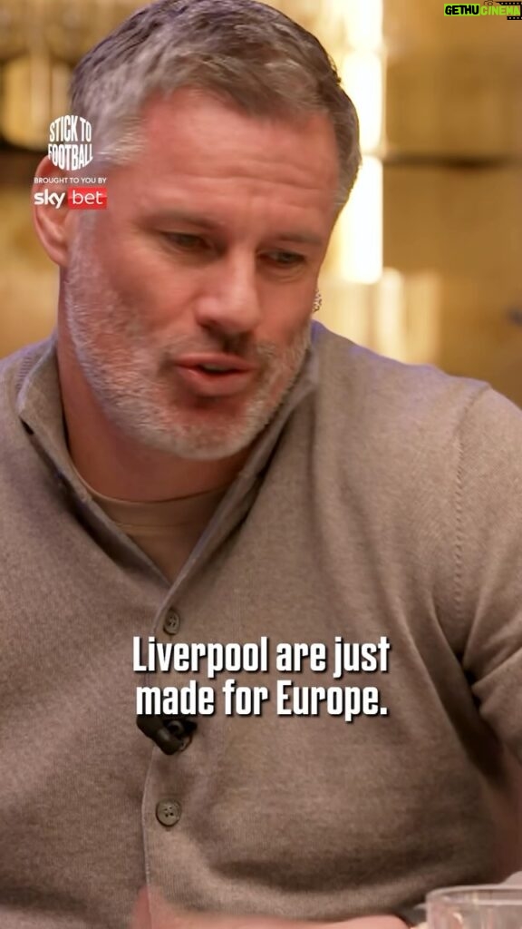 Jamie Carragher Instagram - “Liverpool on a European night at Anfield... It’s different! 🤩 Do you agree that Liverpool FC were made for Europe? 🤔 Watch Stick to Football via link in bio 🔗