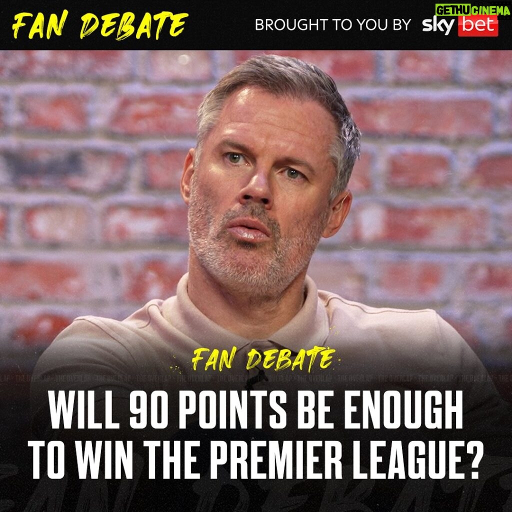 Jamie Carragher Instagram - “90 points!” 👀 Do you agree with Carra on how many points will be needed to win the Premier League this season? 🤔 Swipe for his take! ⚽