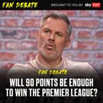 Jamie Carragher Instagram – “90 points!” 👀

Do you agree with Carra on how many points will be needed to win the Premier League this season? 🤔

Swipe for his take! ⚽