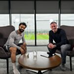 Jamie Carragher Instagram – Interview with @mosalah 👑 ahead of the big game Sunday! @skysports ⚽️