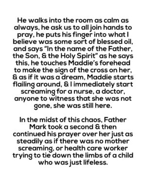 Jamie Lynn Spears Instagram - Our community is experiencing a tremendous loss after the tragic passing of Father Mark.
No words could even come close to explaining the gift that Father Mark was, instead I’m going to tell you a story of my first hand account & testament to how special he was. In 2017, me and my family were in our darkest hour as we watch my little girls lifeless body, while she was in a coma with a machine breathing for her, & things did not look good. My mama or one of her friends had already let Father Mark know of our situation, so he made his way to us, even as inconvenient as it may have been to drive over an hour out of his way on a Super Bowl Sunday of all things. He waited a long time in the waiting room with friends and family, as we were in an ICU for the most severe situations, & you could only have minimal ppl come back, but finally, they let him back, after I begged and pleaded, please let Father Mark back to pray over my baby girl………
CAPTION TOO LONG-
CONTINUED IN MY PHOTO SLIDES ABOVE⤴️⬆️
