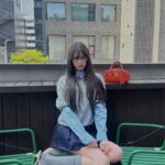 Jang Won-young Instagram - 🧡☁️☁️ @miumiu #MiuMiu #MiuArcadie #AD