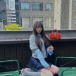 Jang Won-young Instagram - 🧡☁️☁️ @miumiu #MiuMiu #MiuArcadie #AD
