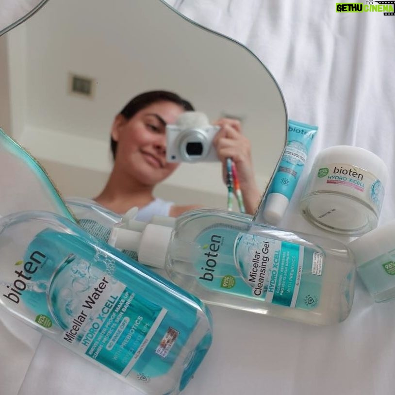 Janine Gutierrez Instagram - if you want to look more moisturized and glowing - you have to have this. Bioten #HydroXCell is lightweight and perfect for sensitive skin but delivers unparalleled moisture. a must have for this crazy heat!! plus, all products are sustainable 🩵 available in @watsonsph @lazadaph @shopee_ph. really so happy with the results!! tag me once you get yours! #skincare #skincareph #sustainable