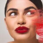 Janine Gutierrez Instagram - for the beauty community 🍒 editorial glam ~ red with a twist by @antheabueno for @fullspectrummasterclass. congratulations thea, so proud of you!! honored to be your muse! you did it!!!!!!!