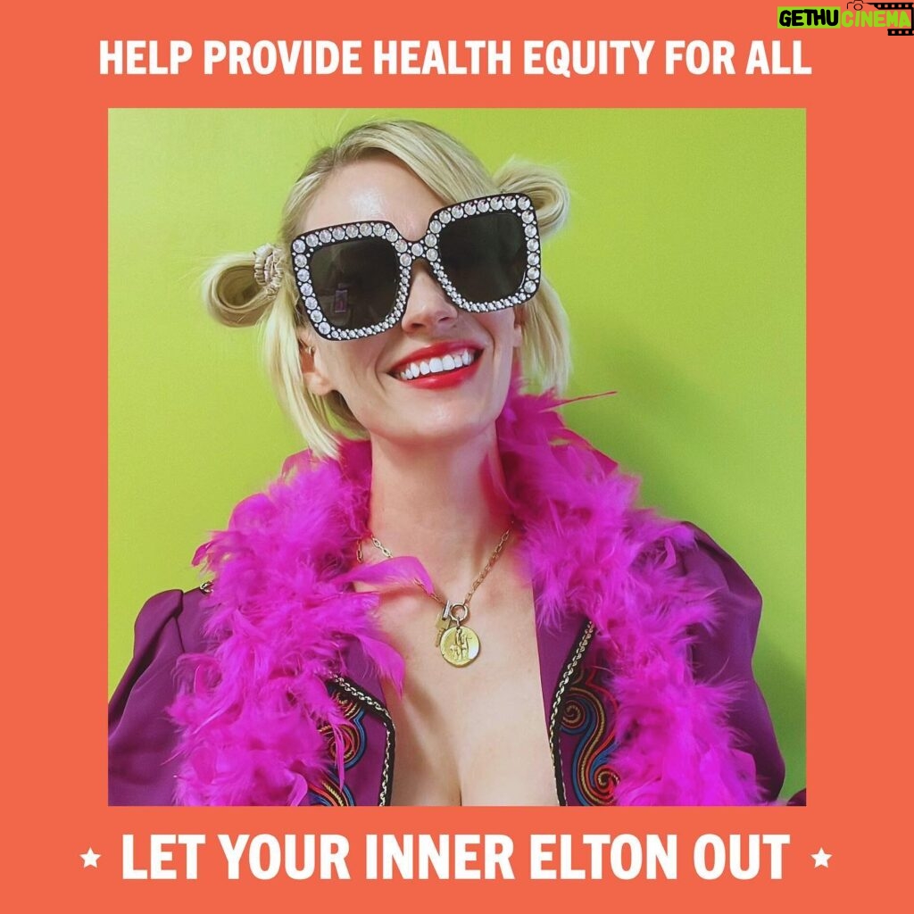 January Jones Instagram - We all deserve equal access to healthcare and together we can make it a reality. Join me in supporting the Elton John AIDS Foundation and let your #InnerElton out. Share your photo and don’t forget to tag @ejaf