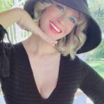 January Jones Instagram - Gimme a free day in my yard and I will make the most of it and also give myself a smidge of quarantine ptsd.