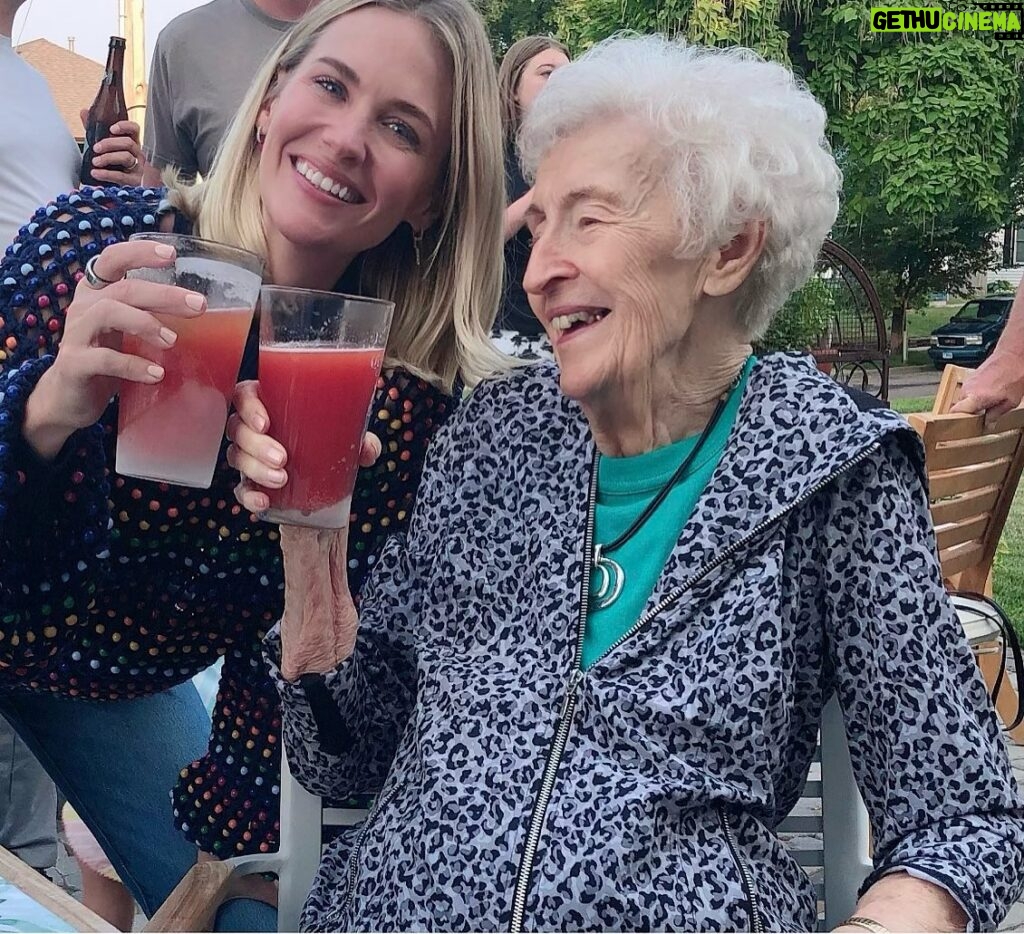 January Jones Instagram - Happy 96th Birthday to my grandma Rosy! I would tag you but the last thing you need today is to have a bunch of thirsty randos coming after your fine danish self, just know they would and take that for what it’s worth. I love you so much, now go get yourself a tomato beer!