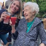 January Jones Instagram – Happy 96th Birthday to my grandma Rosy! I would tag you but the last thing you need today is to have a bunch of thirsty randos coming after your fine danish self, just know they would and take that for what it’s worth. 
I love you so much, now go get yourself a tomato beer!