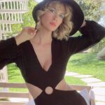 January Jones Instagram - Gimme a free day in my yard and I will make the most of it and also give myself a smidge of quarantine ptsd.