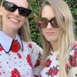 January Jones Instagram – Sister just showed up dressed the same as me. Black pants too. Soulmates or relationship conformity?