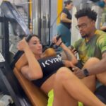 Jaque Khury Instagram - Treino de hoje com @jesusnasa_ da @nasatraining_nasanutri @coach_alemaonasa ☀️