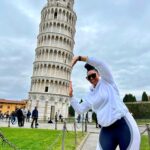 Jasmine Luv Instagram - Did I nail it? I’ve waited my whole life to do this 😂😂🇮🇹 @luvnslim #leaningtower #pisa