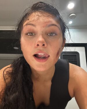 Jayla Walton Instagram - Zombie girl survived @feartwd 😁🧟‍♀️