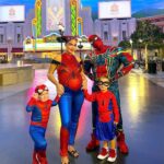 Jazz Lanfranchi Instagram – Happy Halloween everyone🕷 
From Spider-Man Family ❤️ Warner Bros. World Yas Island, Abu Dhabi