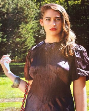 Jemima Kirke Instagram - 🫧🫧POP UP🫧🫧 💄T-SHIRT SALE💄
🌌THIS WEEKEND🌌

These photos were taken as promo for @geminola_nyc vintage shop, Geminola 🪦, back in 2008. @lolakirke and I were the main models being that my mother was the owner. Most vintage clothing collectors love to collect anything old and pretty. So our home was overwhelmingly colorful, cluttered, quirky and completely dysfunctional. It was like living with a mad scientist, always tinkering away in their studio, building things then impulsively decontrusting it all and starting over. More of a concept than a home and thank fucking god. I’d much rather be surrounded by that energy than have sneakers strewn all over the hallway, a pathetic school pic dangling off the fridge or some fake wood, super effienct TV console. Need a surface? What the fuck for? Ashtrays, stash boxes and bowls of rings give so much more. Can’t reach the books on the ceiling? You weren’t gonna read anyway. And while I longed for a real duvet, I appreciated our over-dressed beds. Wrapped in worn down French linens, lace trimmings and satin, quilted bed spreads. One felt as if they were sleeping on a set. Sweet bird of youth. Streetcar. Baby doll. Anything Tennessee Williams. And who can say they went to sleep with their room looking one way and woke up with it looking another. But the very best part was the clothing. Growing up in a house that doubles as storage for dresses from the Victorian age to the 1970s was a ton of fun. My mother never called it “vintage.” It’s was clothing. Name the decade or who the fuck cares? I never had “nothing to wear.” So long as it was stealthily returned before dawn then alls well that ends well. But as time goes on the “more”mentality starts to shift to a “get rid of it” mindset. 

Lucky for you she will be hosting one such venture this weekend. 🌟🌟A massive sale of clothing, furniture, jewelry, my collection of clothing items for vibrant youths @orphan_darling 🍼🍼and of course, 
MY ENTIRE T-SHIRT COLLECTION. 

Sat 12/9- Sun12/10
✨DM @geminola_nyc✨
for address and details.
