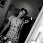 Jenna Coleman Instagram - BackStage @oldvictheatre @leicauk Self portrait #AnnDeever #AllMysons #DressingRoom