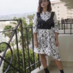 Jenna Coleman Instagram - LA junket @thesandmanofficial thank you as ever @erdem 💙@preen