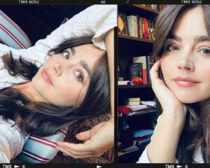 Jenna Coleman Instagram - Afternoon spent with @byrdie #stillathome #zoomdate