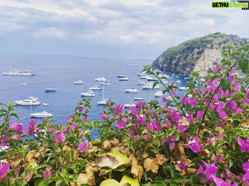 Jenna Coleman Instagram - Ischia ❤️🧡💛💚💙