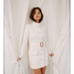 Jenna Coleman Instagram - @theglassmagazine 🖤 Photographer: @nickthompsonstudio Stylist: @angelomitakos Make Up @ewtmakeup Hair @ halleybrisker Production @alexandra_georgette_oley Styling Assistant @lilyrimr Clothing @ysl