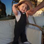 Jenna Johnson Instagram - Cheeks a fedora = 🥹😭🥰🤩🤭 Do you see the hint of red in his hair?!?! So curious to see what his hair color will actually turn out to be!