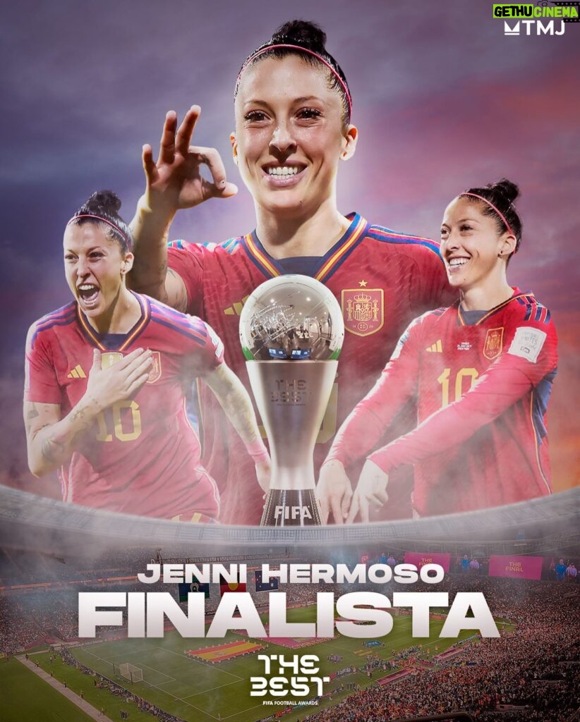 Jennifer Hermoso Instagram - Felicidades @jennihermoso por ser una de las finalistas a ganar el ‘The Best’ 2023 como Mejor Jugadora del Mundo 🥹🤯 No podemos estar más que orgullosos de ti, Jenni.