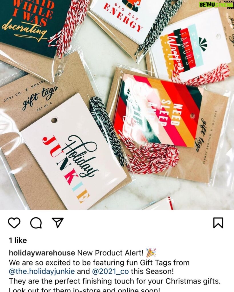 Jennifer Love Hewitt Instagram - So excited that @holidaywarehouse has the @the.holidayjunkie @2021co holiday collection! ❤️