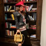 Jennifer Messina Instagram - “Marshall Messina.” A vintage hat, obnoxious jacket, and pushing the bookcase into a speakeasy #nightlife #cowboycarter #marshallmessina #vintage #cowboy #howdy
