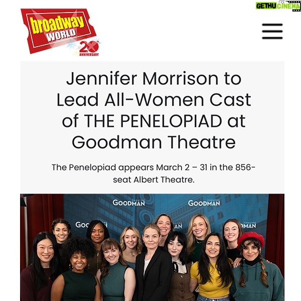 Jennifer Morrison Instagram - I feel so lucky to surrounded by these incredible creators and this extraordinary ensemble. Come see us in March if you can!! @goodmantheatre