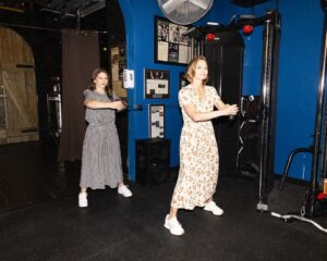 Jennifer Morrison Instagram - DAY 17: @dressember @unbreakableperformance with @juliamorrisonsummers #dressember #itsbiggerthanadress ⁠
⁠
Photography @thetylershields⁠
Location @unbreakableperformance⁠
Editor & Stylist @eleanoramorrison⁠
Hair @leovalentinohair⁠
MUA @makeupbyapollo⁠
Dress @christydawn⁠
Sneakers @thealist.us @newbalance