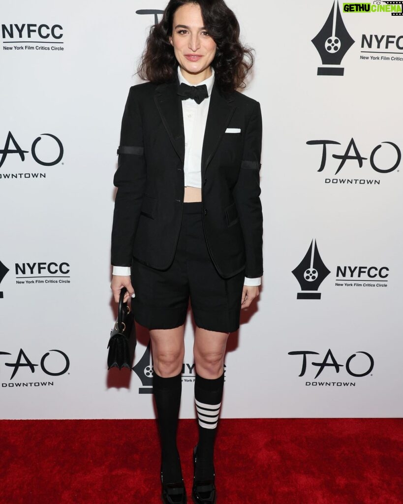 Jenny Slate Instagram - Thank you to #newyorkfilmcriticscircle for voting @marcelthemovie as this year’s BEST ANIMATED FILM!!! And thank you to @thombrowne for this heavenly ensemble, (& @mrmontyjackson @kirinstagram @rheannewhite for this whole look) But mostly congrats and thanks to all of my friends here who did such beautiful work. And a big thanks to @deanfleischercamp @nickpaley @bettyholm for not kicking me off the text chain after I sent the last pic