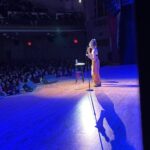 Jenny Slate Instagram – Thank you to the very funny and very well-dressed @marybethbarone for opening for me @the_wilbur and @townhallnyc, what a fun person and congrats to both of us for performing our hearts out during the eclipse, tbh. (Also this whole darn look: necklace, bathing suit top as shirt and very fun trousers all by @rachelcomey, and powerful perfect good-luck scrunchie by my fav store @no6store)