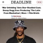 Jesse Metcalfe Instagram – BIG NEWS!!! Welcome aboard, @snoopdogg Can’t wait for people to see this film, and everything you’re gonna bring to it!👏👏

Posted @withregram • @espada_pr EXCLUSIVE: Snoop Dogg has boarded Thomas Mignone and DOOM Inc.’s film The Latin from Manhattan as music supervisor, and will also exec produce the pic under his Death Row Pictures banner.

The film written and directed by Mignone is set against the backdrop of organized crime-controlled Times Square during the ’70s and ’80s and examines the wild, exhilarating life of adult film icon Vanessa Del Rio. Its cast includes Drea de Matteo (The Sopranos), Taryn Manning (Orange Is the New Black), Esai Morales (Mission: Impossible: Dead Reckoning Part 1 & 2), Jesse Metcalfe (John Tucker Must Die), David Proval (Mean Streets), Shane West (A Walk To Remember), Elizabeth Rodriguez (Logan), Dita Von Teese (Don’t Worry Darling) and Isla Farris. Pic is being repped for sales by Strathmore Hamilton and Daisy Hamilton of Tricoast Worldwide/Rock Salt Releasing.

Snoop Dogg is represented by WME, Boss Lady Entertainment and Yorn, Levine, Barnes. Photo: Death Row