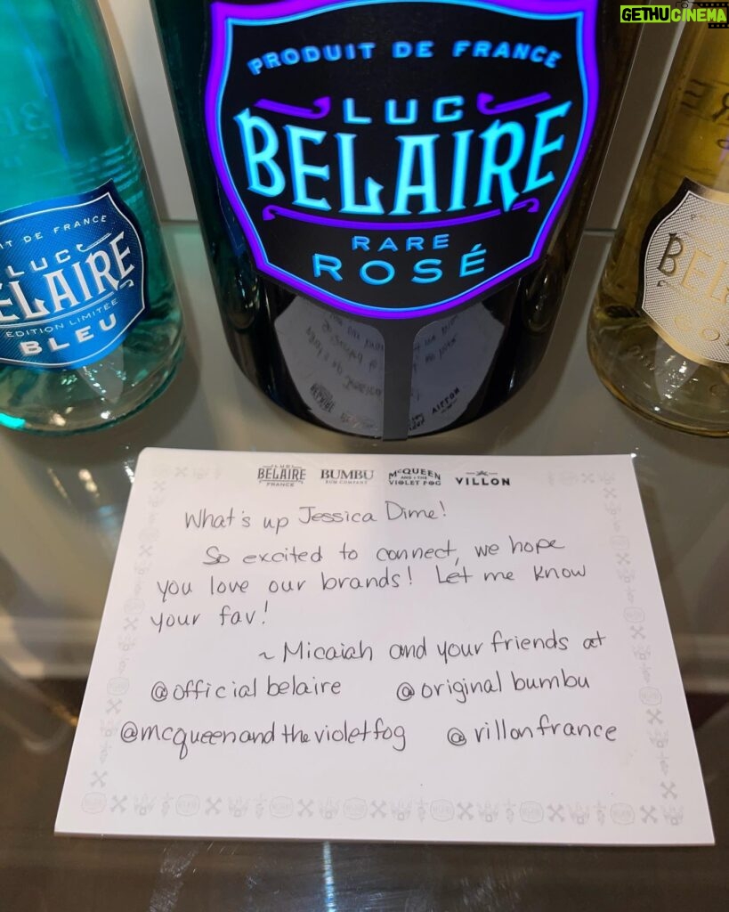 Jessica Dime Instagram - Big business all 2023 .. I’m thinkin champagne deal 🤔😂 Thanks so much @djnickslay @officialbelaire @originalbumbu @mcqueenvioletfog @villonfrance & @richforever Love all of these but ….The Pink Rose’ is my fav of course 💖