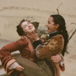 Jessie Mei Li Instagram - Bts from ep8 ☀️💛🥵 (let’s take a minute to appreciate tiny @amitasuman_ holding me on one leg)