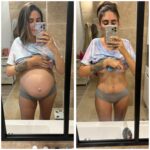 Jesta Hillmann Instagram - Je vous laisse deviner laquelle est ya quelques mois en arrière et laquelle est maintenant 😝🤰🏼 Ps: Oui, oui je corps humain me fascine complètement et en particulier celui de la femme 🙏🏼