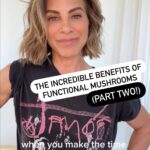 Jillian Michaels Instagram - Part 2! The power of functional mushrooms on everything from immunity to neurogenesis, serenity to energy, gut health to a source of anti-oxidants. We explore Reishi’s ability to help manage stress and boost mood; turkey tail’s benefit to the microbiome and the up-regulation of our immune system against diseases like cancer; the Stamets mushroom stack (lions mane, kibensis, and niacin) for preventing dementia and overall cognitive function; the power of cordyceps to power our workouts; chaga’s ability to support healthy cholesterol levels and lower LDL. We also explore which mushroom supplements are best, from the fruiting body to mycelium, and the proper mushroom extraction process so we buy the best quality product for the greatest effects. Keeping It Real - Functional Mushroom podcast with Tony Shields off Fresh Cap Mushrooms is linked in my story (and the link to Keeping It Real is in my bio!) A recap of the different types of mushrooms we go over: 1. Reishi mushrooms • May help reduce anxiety and stress • May help promote better sleep 2. Lion’s mane mushrooms • May help support cognitive function • May help repair and regenerate nerve tissue and the myelin sheath around the nerves • May help support nerve growth • May help increase BDNF 3. Shiitake mushrooms • May help support healthy blood pressure • May help support healthy cholesterol levels • May help promote a healthy gut microbiome • May help increase killer T cells 4. Turkey tail mushrooms • May have anticancer properties • May help strengthen the immune system • May help reduce inflammation 5. Cordyceps mushrooms May enhance athletic performance