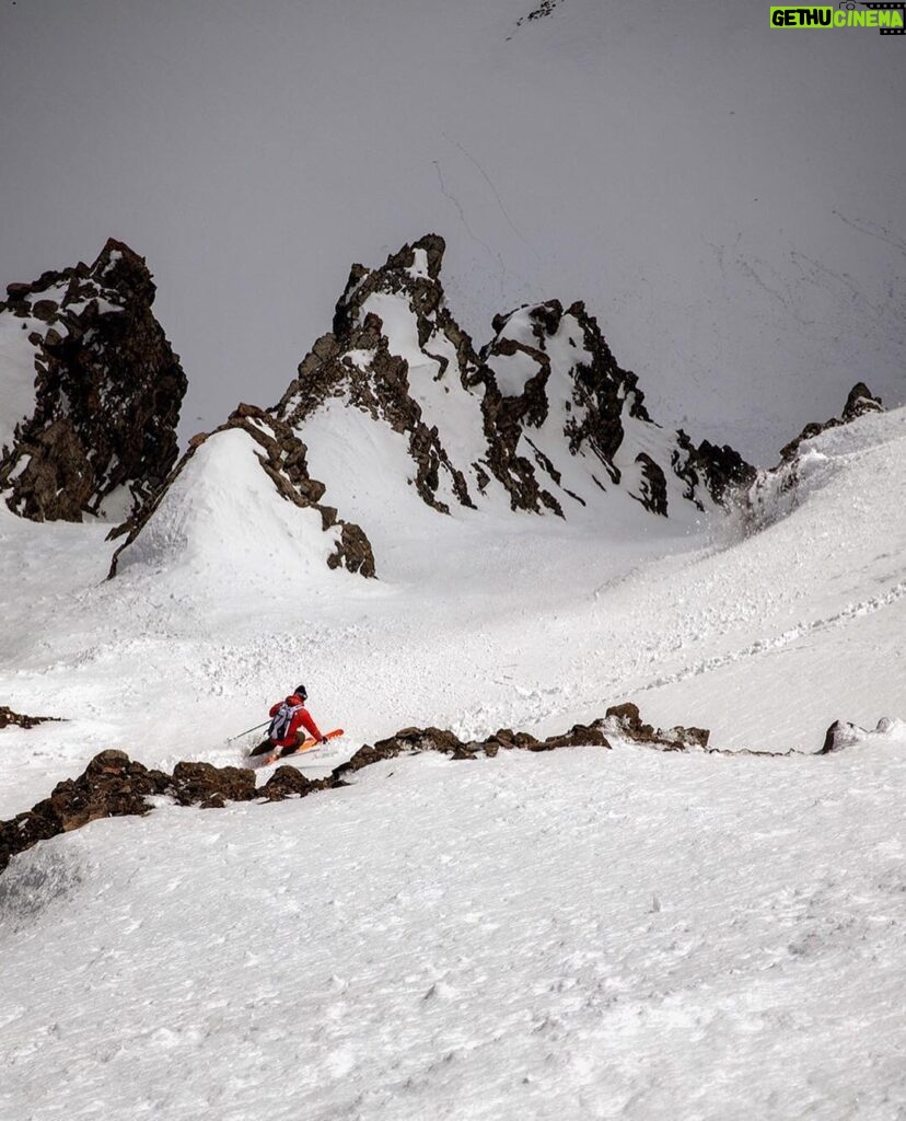 Jimmy Chin Instagram - I can see this line from my house and have skied it countless times. In fact, I appreciate it more every year. It's like an old friend. The exposure to the right keeps you honest. The no fall zone to the left keeps it real. Nice to still be able to find it untouched at the end of the day. Photos by @chrisfigenshau