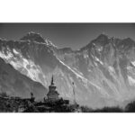 Jimmy Chin Instagram - New print now available in my Everest Limited Edition prints series. Link in bio. Himalayan Giants - @conrad_anker approaching the throne room of Everest and Lhotse in the Khumbu Valley.