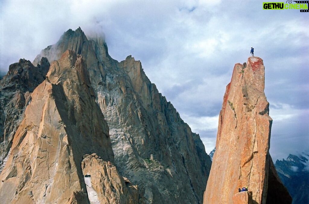 Jimmy Chin Instagram - In 2000, General Tahir of Pakistan’s Northern Command graciously offered to send a Pakistani special forces team to accompany @highsteph @davide_anderson @brady_robinson and me to the Kondus Valley. The area was rarely visited due to its proximity to the Siachen Glacier, where the world’s highest war had been waging for decades. We spent plenty of time trading stories with the soldiers, just like anyone else. They were curious about what our lives were like at home and we were curious about theirs. We ended up climbing a beautiful tower in the valley. We named the route “All Quiet on the Eastern Front” for the “thump thump” of shelling we could hear from our portaledge camps on the wall. We named the tower Tahir Tower after our gracious host. First photo by @brady_robinson