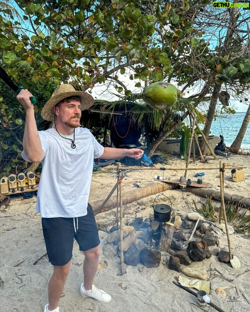 Jimmy Donaldson Instagram - I dragged the boys to a dangerous, deserted island for 7 days! Go watch I tried a new editing style with the video :)