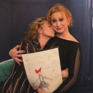 Jinkx Monsoon Instagram - There are no words to encapsulate the emotions in this picture. Amanda Palmer has been my “rock goddess” for most my life; She is one of my favorite humans of all time, and jeez did we put away some sushi together.  Some friendships begin long before the two meet. 🖤🥹