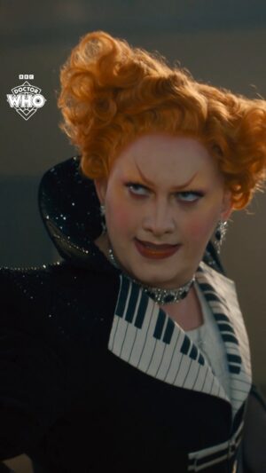 Jinkx Monsoon Instagram - "I... Am... Music" 😈🎹

#DoctorWho premieres on @BBCiPlayer in the UK 11th May and @DisneyPlus 10th May where available.
