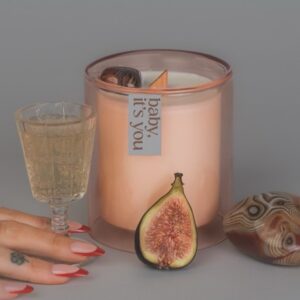 JoJo Instagram - Indulge your senses in my latest limited-edition offering, 𝘗𝘳𝘰𝘴𝘦𝘤𝘤𝘰 𝘗𝘢𝘭𝘰 𝘚𝘢𝘯𝘵𝘰 aka *baby, it’s you*. We combined some of my favorite scents to make a truly sexxyyyy candle. Encapsulated in a coconut soy wax massage oil blend (yes you can use it on your body, baby!) are top notes of sweet amber, dry prosecco, and palo santo. Middle notes are clove, Lilly of the Valley, and a touch of citrus. Grounding base notes evoke a rich mahogany and musk. We are featuring a gorgeous hand- chosen and cleansed sardonyx or apricot agate stone. Sardonyx promotes stability, protection, and happiness. It can attract friends and good fortune and is also known to increase stamina, vigor, and self-control. All important characteristics to employ whether you’re on a self-love journey or in a partnership. Apricot agate is a powerful yet gentle crystal which brings harmony to your energy as well as strength, vitality, and stamina. Our translucent desert rose- colored vessel is reusable and I encourage you to enjoy both the stone and the vessel long after the wax has melted. link in bio ✨🕯️