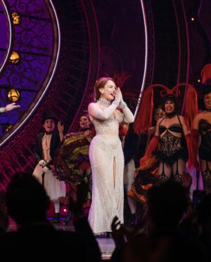 JoJo Instagram - it’s Broadway, bitch ✨😝🥰
What a TIMEEEEEE we had last night! My first night ever as Satine in @moulinrougebway was quite literally a childhood dream come true. Thank you so much to this PHENOMENAL company for embracing and welcoming me into this experience with such open arms. Congrats to the other performers who spectacularly debuted last night and to @derek_klena @rickyrojas1272 for their grand returns! I couldn’t imagine a kinder group of people to be doing this CRAZY thing with. We all survived- I only broke ONE nail during a 25 second quick change backstage- somehow mysteriously cut my finger- and I only ALMOST seriously injured Derek in the second act! My mom told my uncles at intermission that I had a nude scene in the second act (I don’t- she was kidding) and they were pissed and were like “we have to leave if she really gets naked”. They were pleasantly surprised that I do not, in fact, get naked onstage. ANYWAYS! I’m having the time of my life here in NYC. Thanks to everyone who came to see us last night. Can’t wait to do it again for the next 14 weeks! 
a friendly reminder of the dates I will NOT be performing:

4/12 Wednesday Matinee
4/16 Sunday
4/19 Wednesday Matinee
4/23 Sunday
4/26 Wednesday Matinee
4/30 Sunday
5/6 Saturday
5/7 Sunday