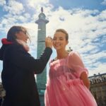 Jodie Comer Instagram - BTS season 1 of @killingeve | I love me some Lucy Cain. She is a makeup wizard and all round wonderful human! 💞 Thank you for capturing this moment @robertviglasky