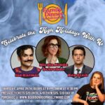 Jodie Sweetin Instagram - Did you miss Family Dinner’s March show? Here’s a peek at all the fun and games from that night. Don’t suffer from fomo! Get a ticket to our April Show live from the @bourbonroomhollywood. Link in bio! 1. The cast of the March Birthday Show. 2. Jodie Sweetin 3. Babs Grey before she tosses the hot dog flip cup and crushes. 4. Simon Gibson 5. Karl Hess 6. Babs Grey 7. Jodie and Simon 8. Simon wearing the flip cup prop 🌭 on his forehead. 9. The team who brings you Family Dinner. 10. April’s lineup for Family Dinner: High Holidays Edition. 📸 by the great @justoffthesix